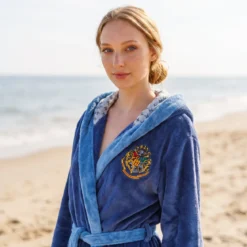 Harry Potter - Ravenclaw Wappen Bademantel blau