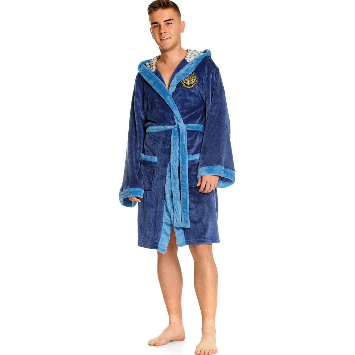 Harry Potter - Ravenclaw Wappen Bademantel blau