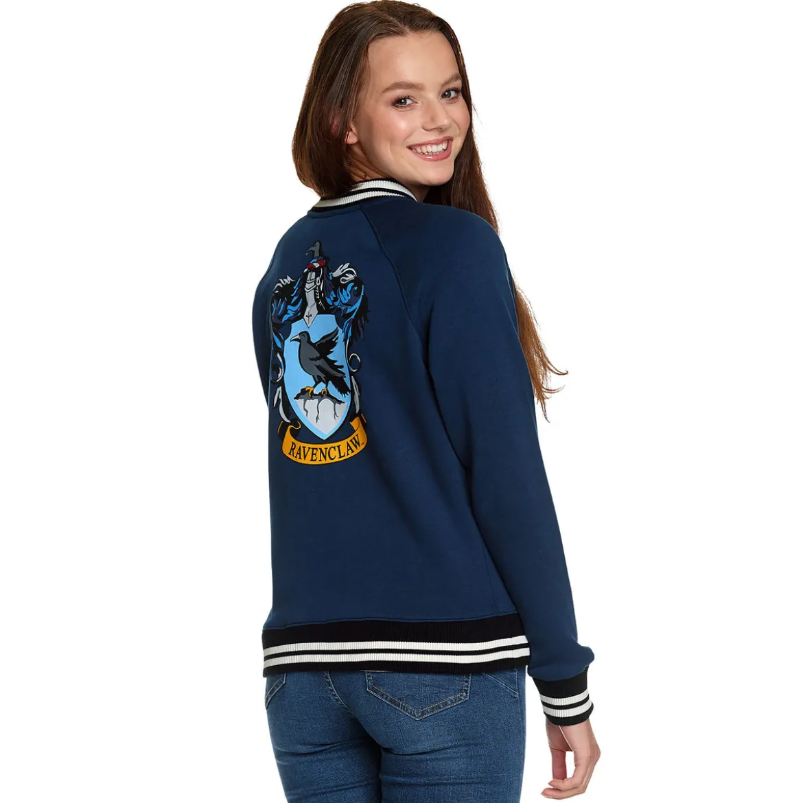 Harry Potter - Ravenclaw Wappen College Jacke Damen blau