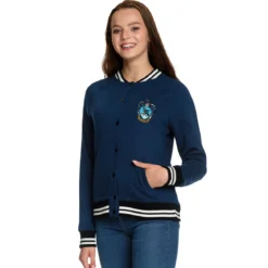 Harry Potter - Ravenclaw Wappen College Jacke Damen blau