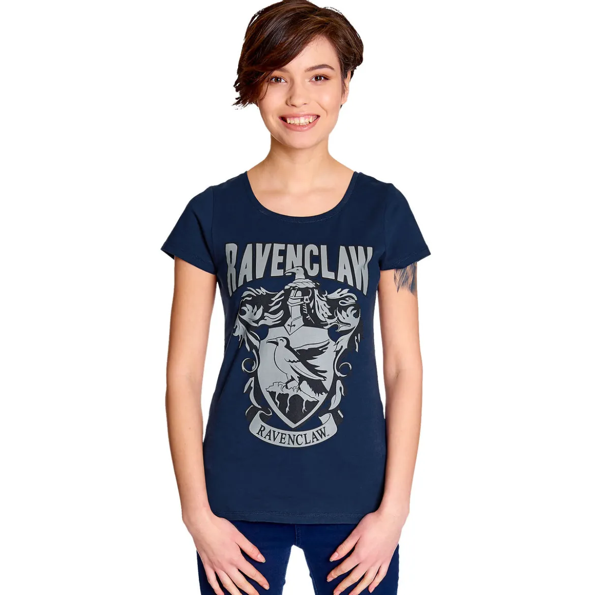 Harry Potter - Ravenclaw Wappen T-Shirt Damen blau