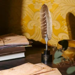 Harry Potter - Schreibfeder mit Hogwarts Briefpapier Set