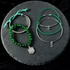 Harry Potter - Slytherin Armbänder 5er Set