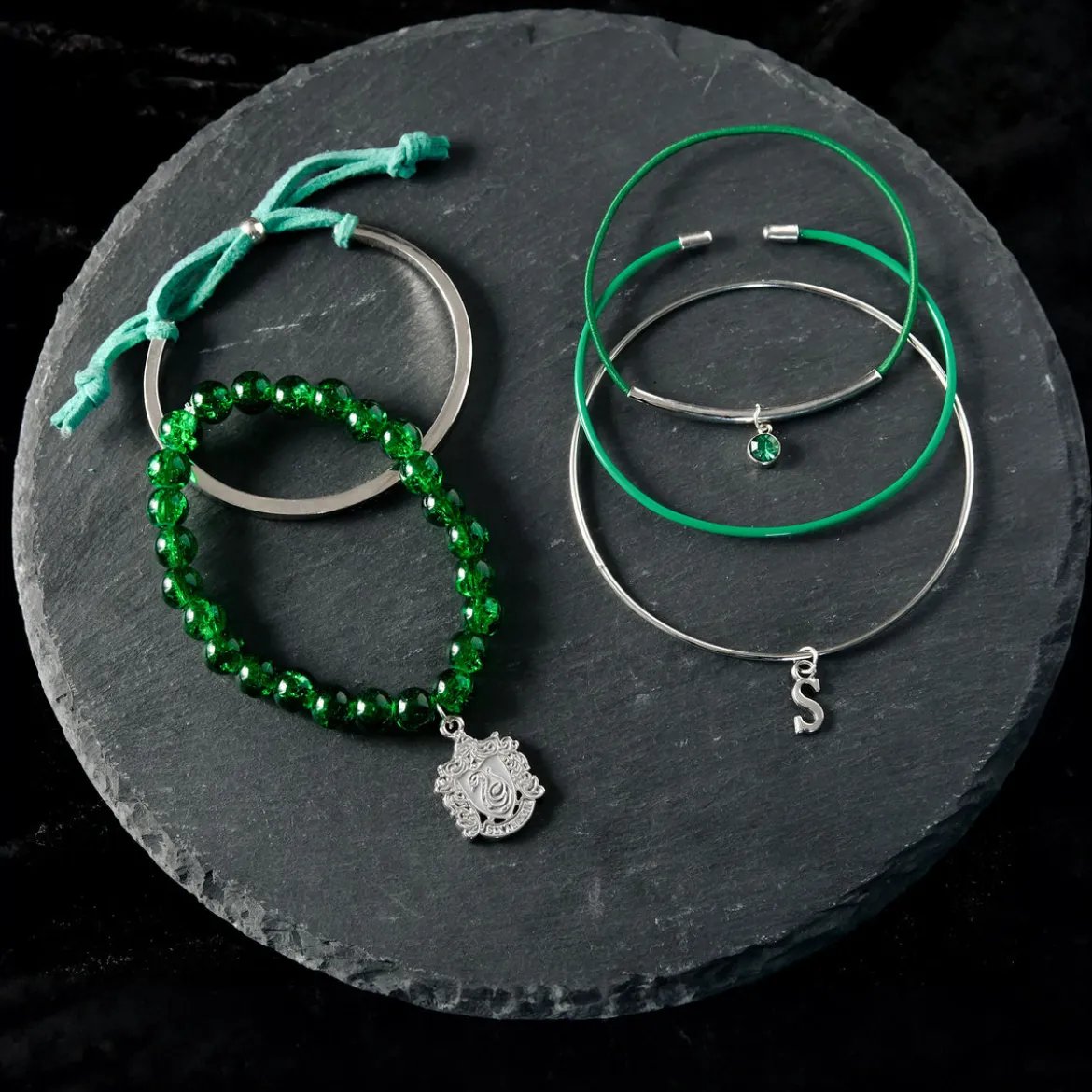 Harry Potter - Slytherin Armbänder 5er Set