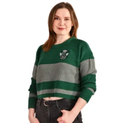Harry Potter - Slytherin Crop Sweater Damen