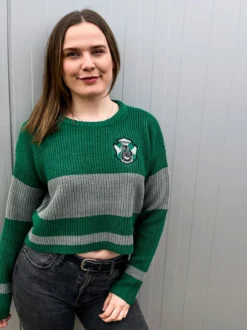 Harry Potter - Slytherin Crop Sweater Damen