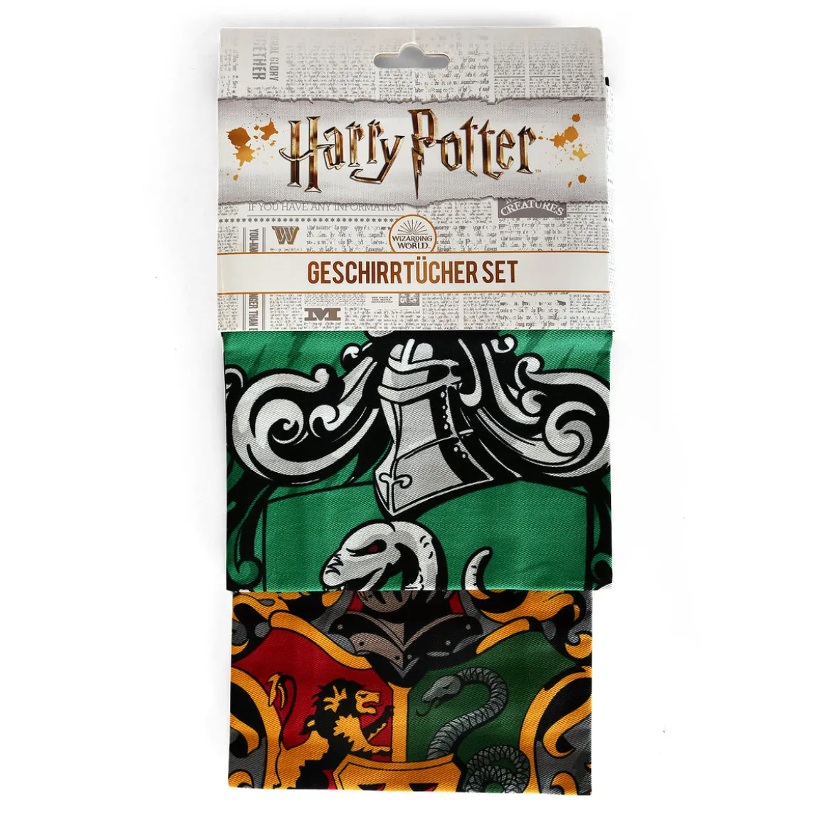 Harry Potter - Slytherin & Hogwarts Geschirrtücher Set