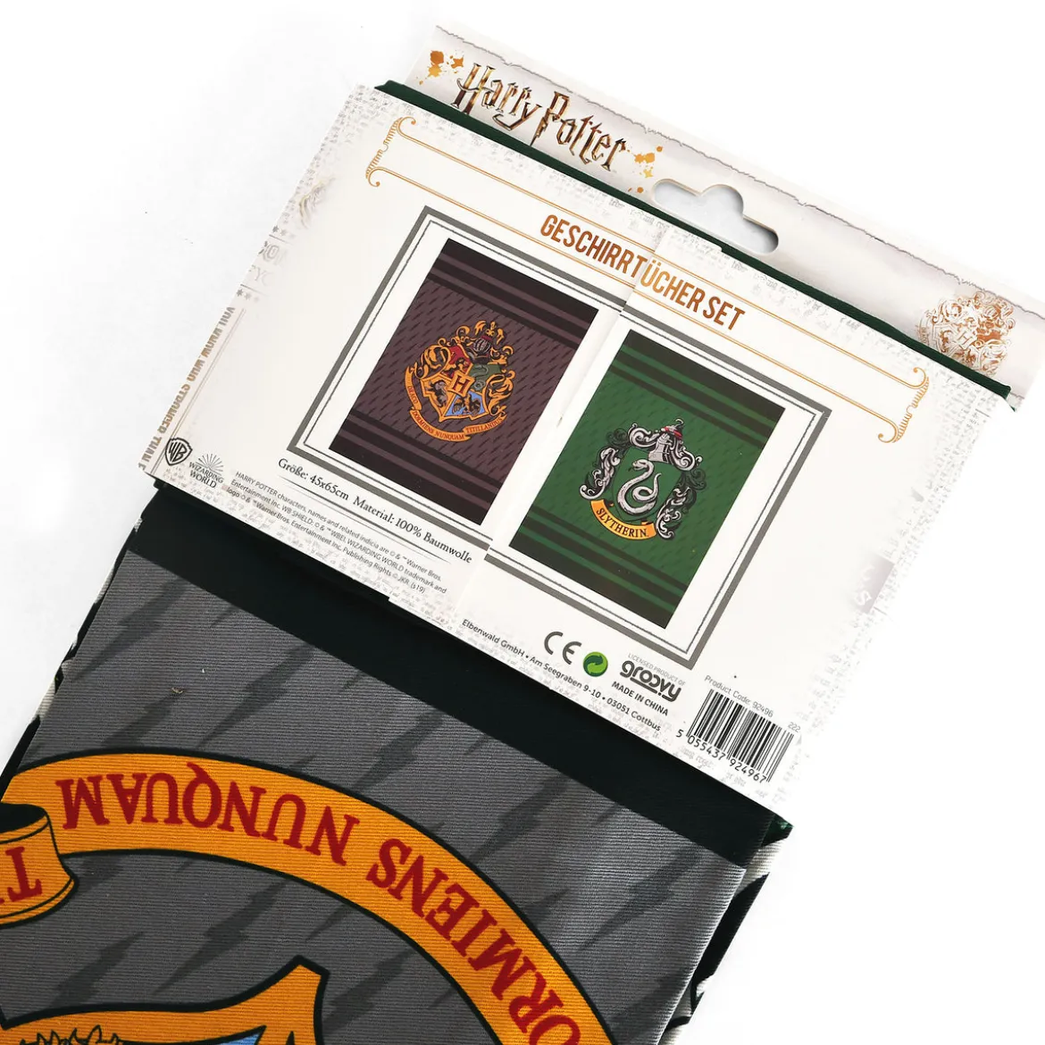 Harry Potter - Slytherin & Hogwarts Geschirrtücher Set