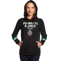 Harry Potter - Slytherin Hogwarts Alumni Hoodie Damen schwarz