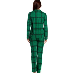 Harry Potter - Slytherin Karo Pyjama Damen grün