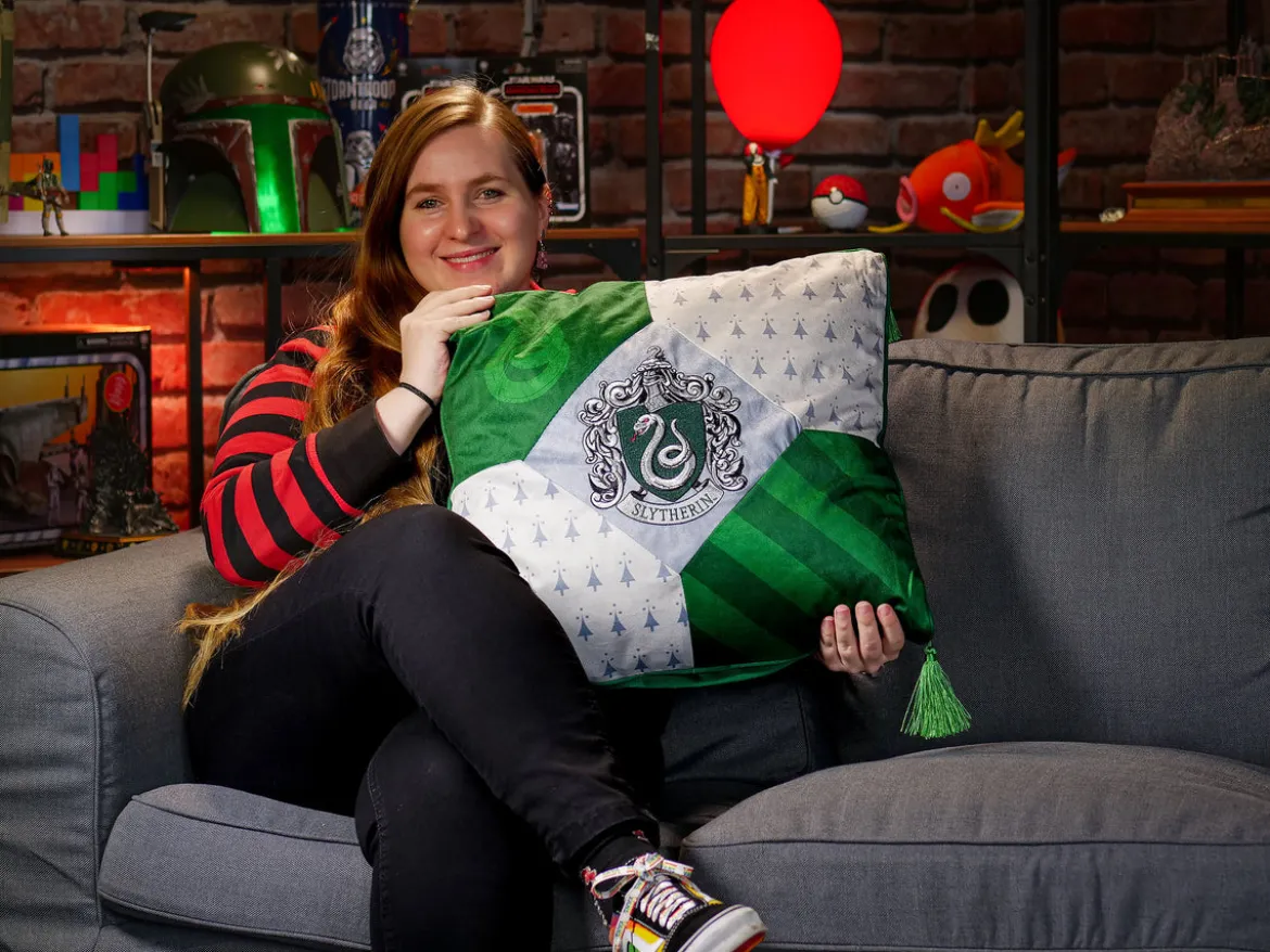 Harry Potter - Slytherin Kissen mit Quasten deluxe