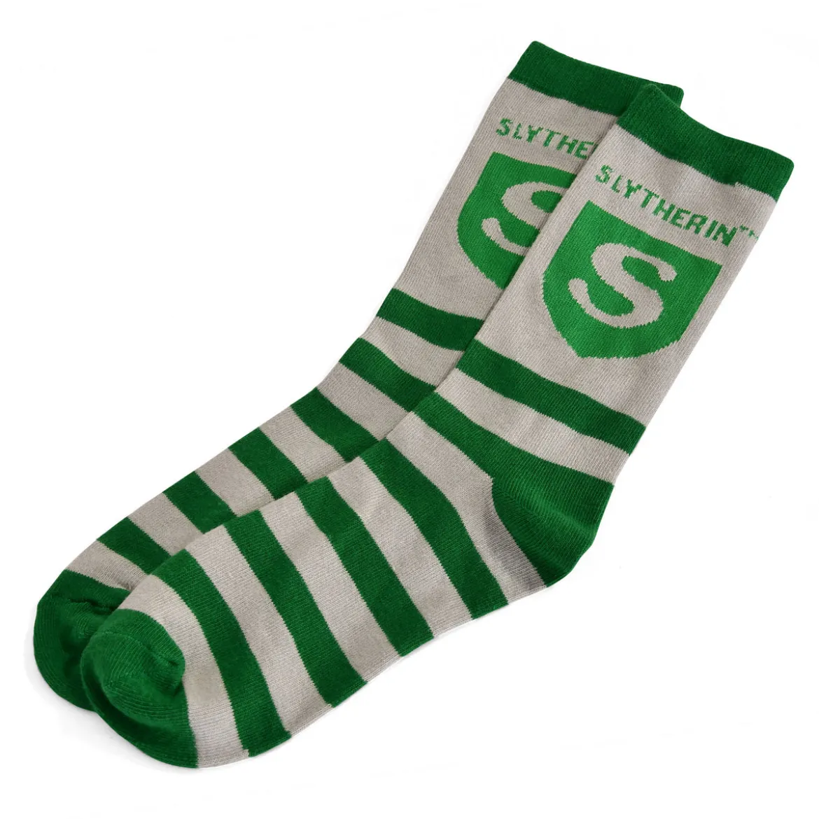 Harry Potter - Slytherin Logo Socken grün-grau