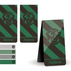 Harry Potter - Slytherin Magnet Lesezeichen mit Haftnotizen