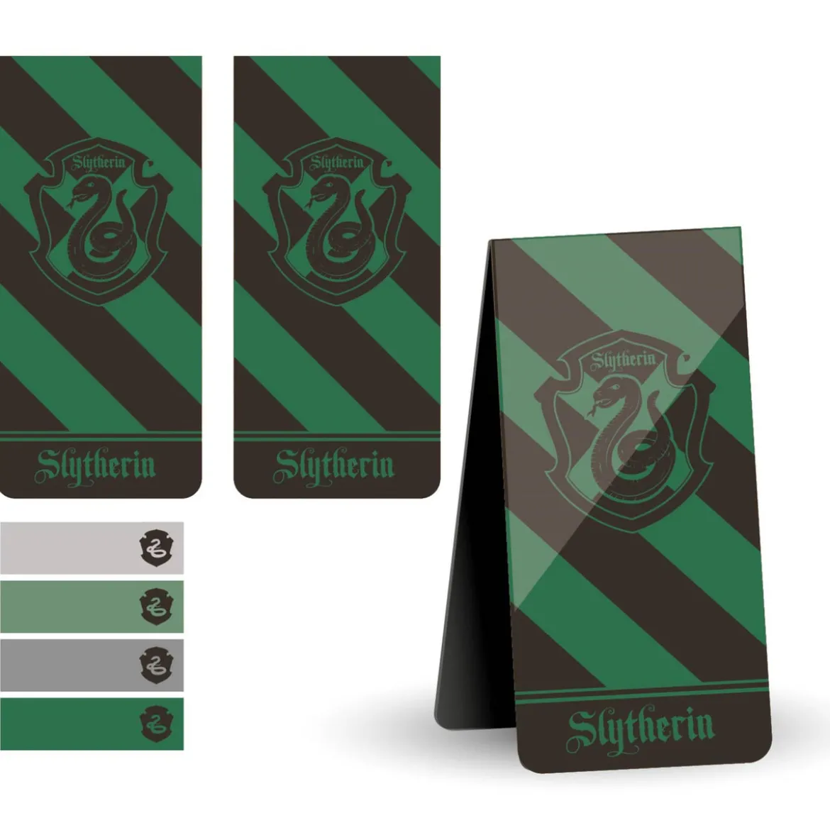 Harry Potter - Slytherin Magnet Lesezeichen mit Haftnotizen