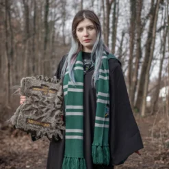 Harry Potter - Slytherin Strickschal grau-grün