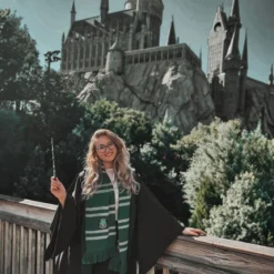 Harry Potter - Slytherin Strickschal grau-grün