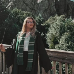 Harry Potter - Slytherin Strickschal grau-grün