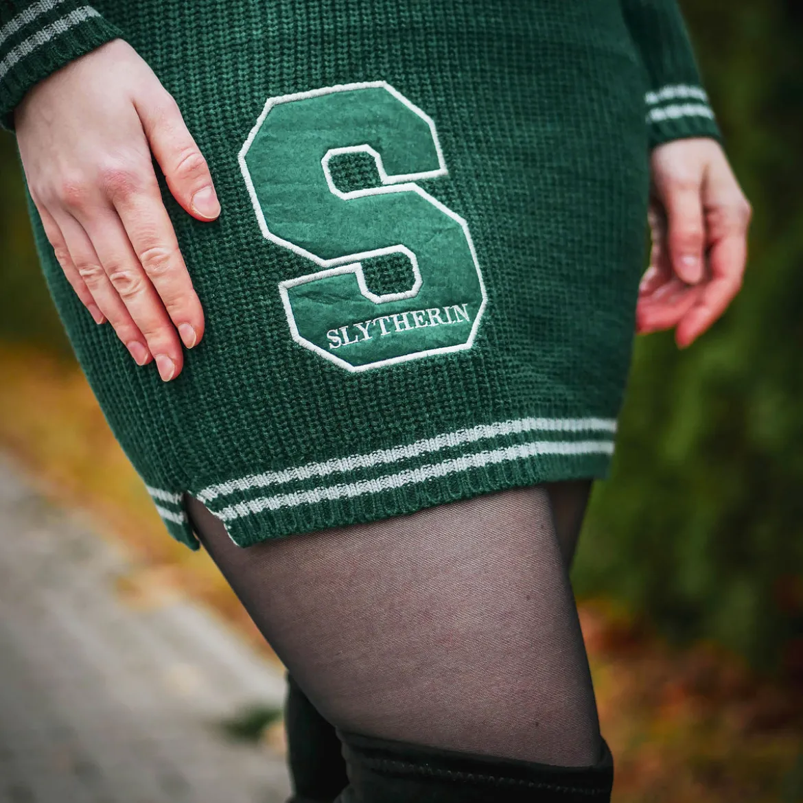 Harry Potter - Slytherin Strickkleid grün