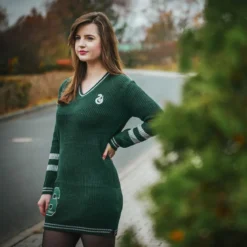 Harry Potter - Slytherin Strickkleid grün