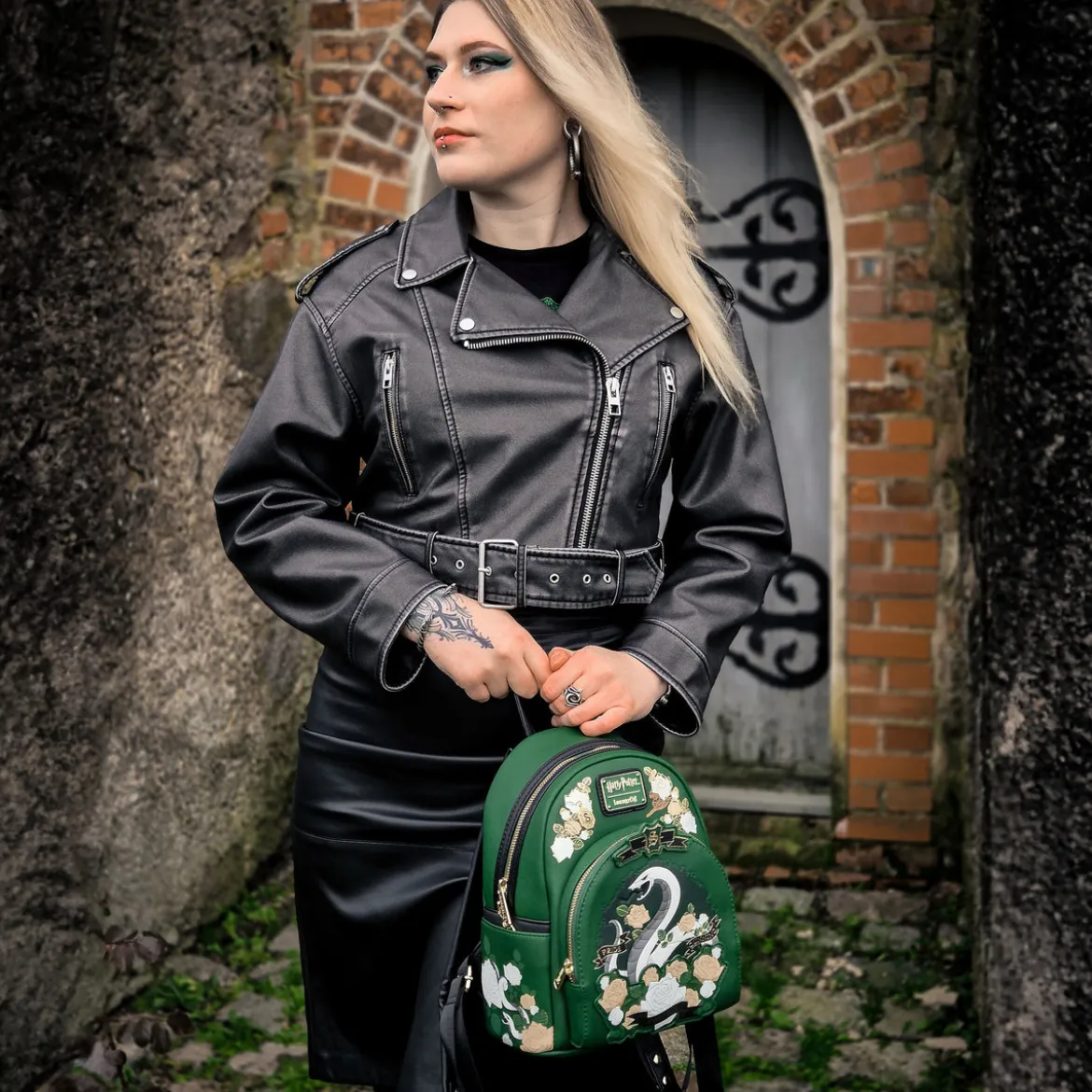 Harry Potter - Slytherin Tattoo Mini Rucksack