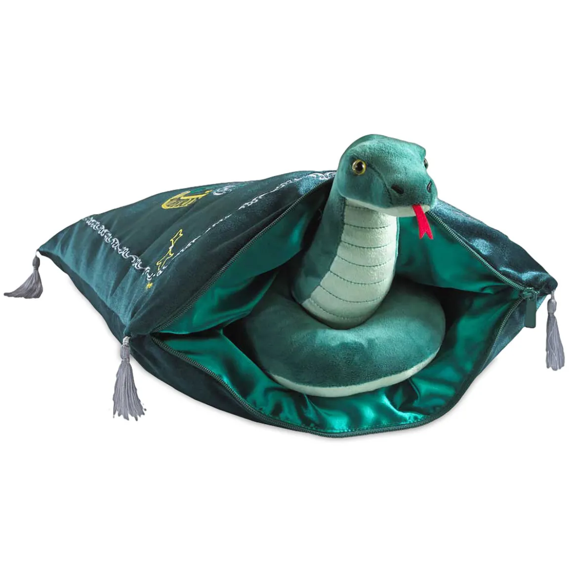 Harry Potter - Slytherin Wappen Kissen mit Plüsch Figur