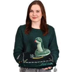 Harry Potter - Slytherin Wappen Kissen mit Plüsch Figur