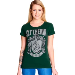 Harry Potter - Slytherin Wappen T-Shirt Damen grün