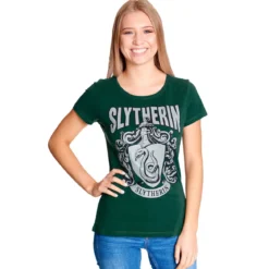 Harry Potter - Slytherin Wappen T-Shirt Damen grün