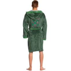 Harry Potter - Slytherin Wappen Bademantel grün