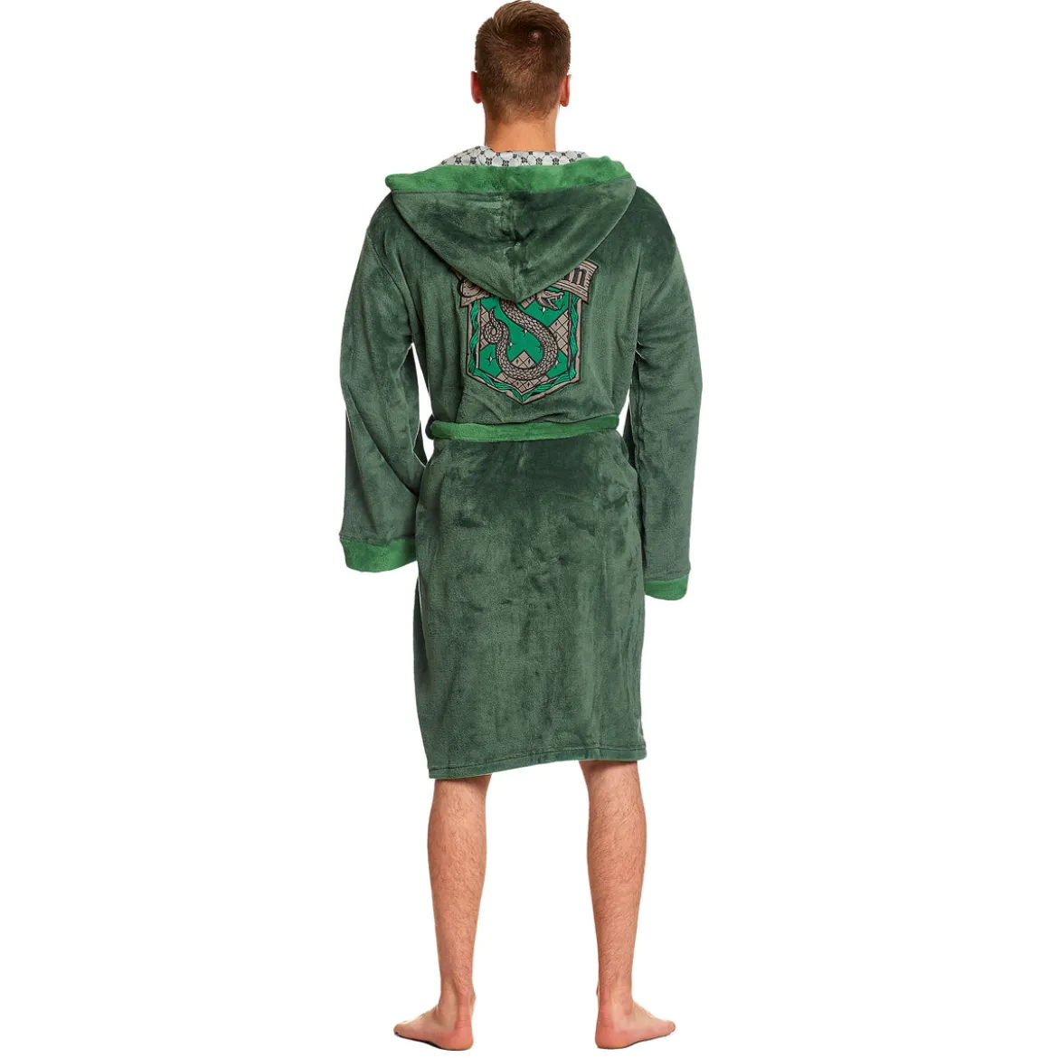 Harry Potter - Slytherin Wappen Bademantel grün