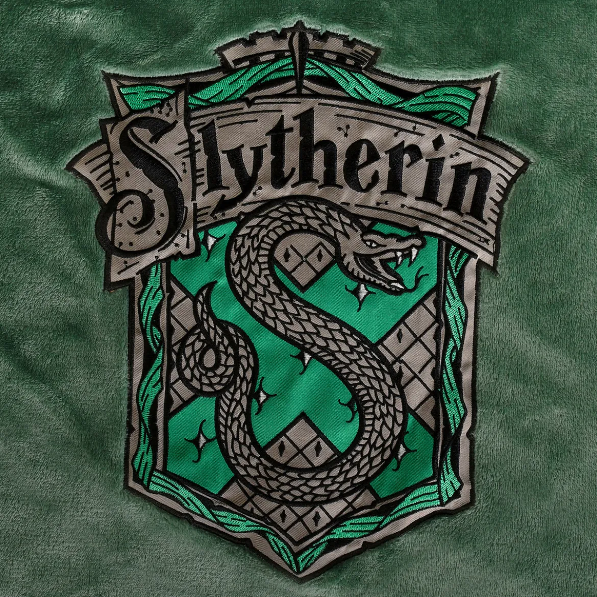 Harry Potter - Slytherin Wappen Bademantel grün