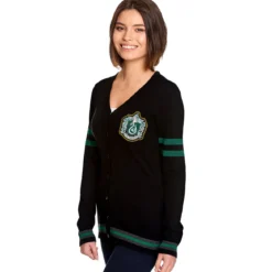 Harry Potter - Slytherin Wappen Cardigan Damen