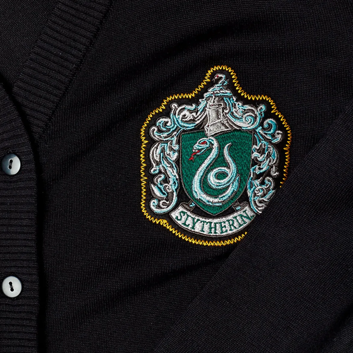 Harry Potter - Slytherin Wappen Cardigan Damen