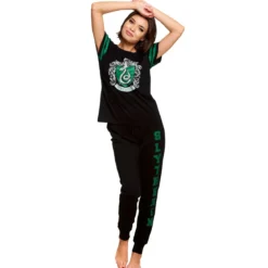 Harry Potter - Slytherin Wappen Pyjama Damen