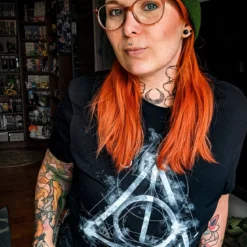 Harry Potter - Smoky Hallows T-Shirt schwarz