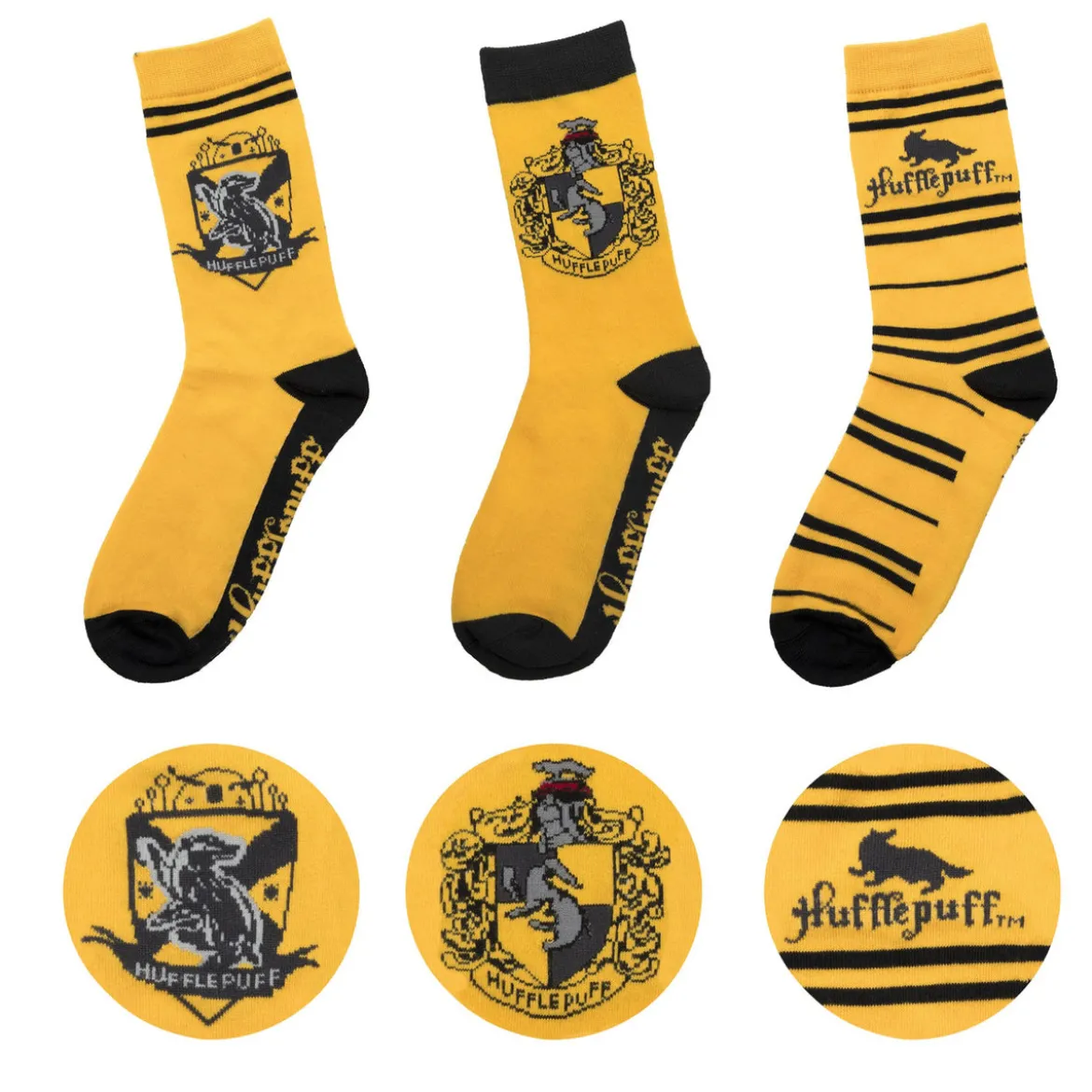 Harry Potter Socken 3er-Pack Hufflepuff