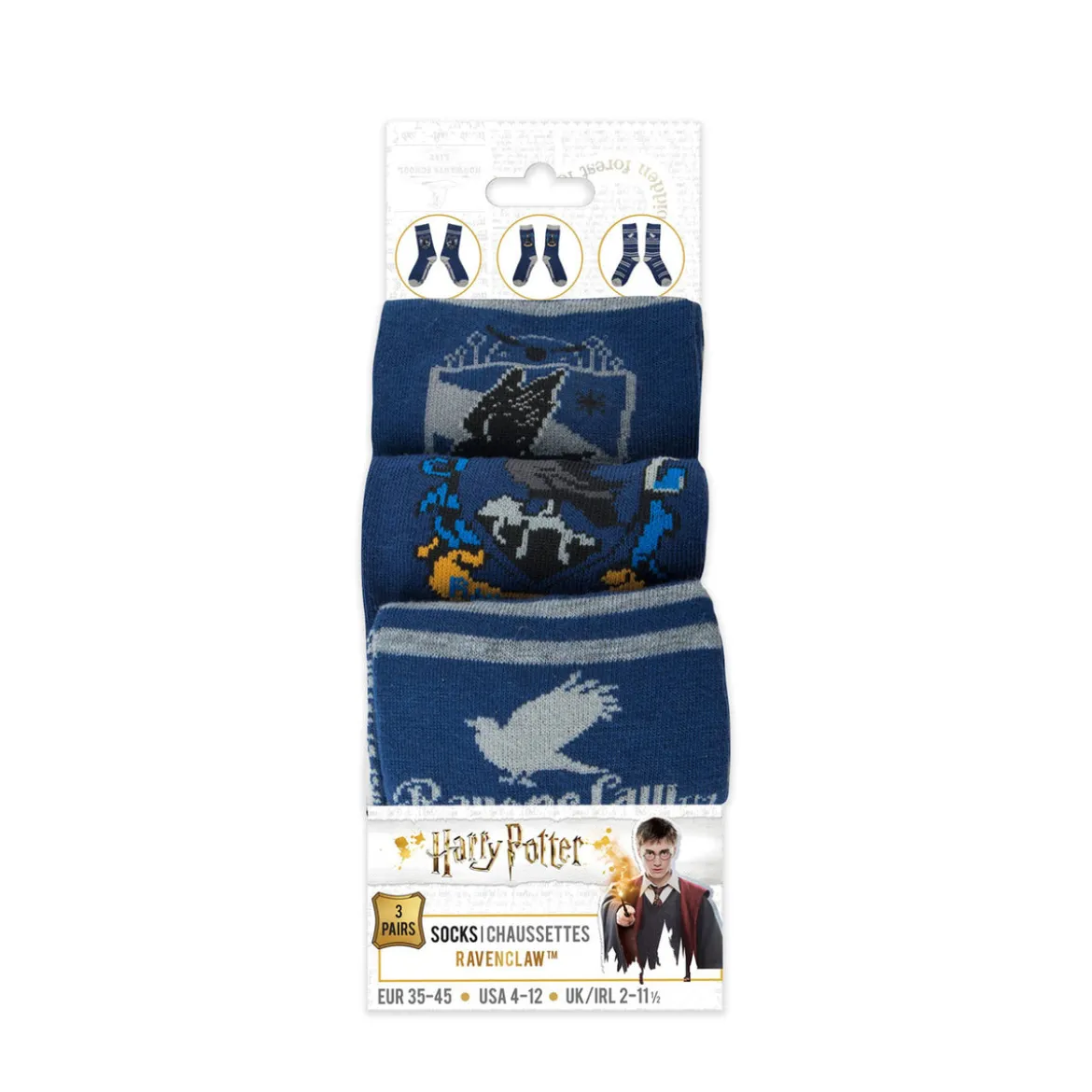 Harry Potter Socken 3er-Pack Ravenclaw