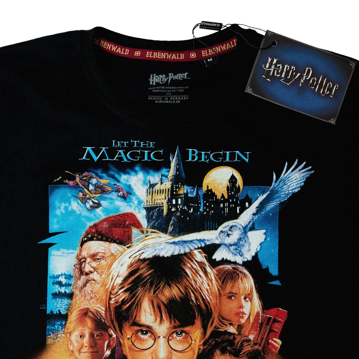 Harry Potter - Stein der Weisen Poster T-Shirt schwarz