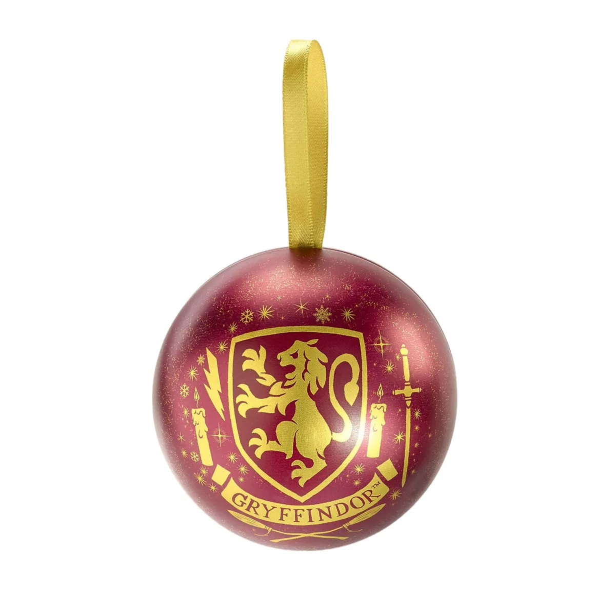 Harry Potter - Weihnachtskugel mit Gryffindor Wappen Kette