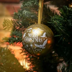 Harry Potter - Weihnachtskugel mit Deathly Hallows Schlüsselanhänger