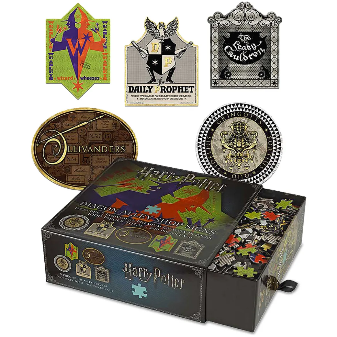 Harry Potter - Winkelgasse Schilder Premium Puzzle Set
