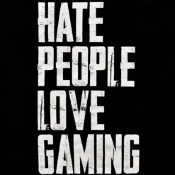 Hate People Love Gaming T-Shirt schwarz