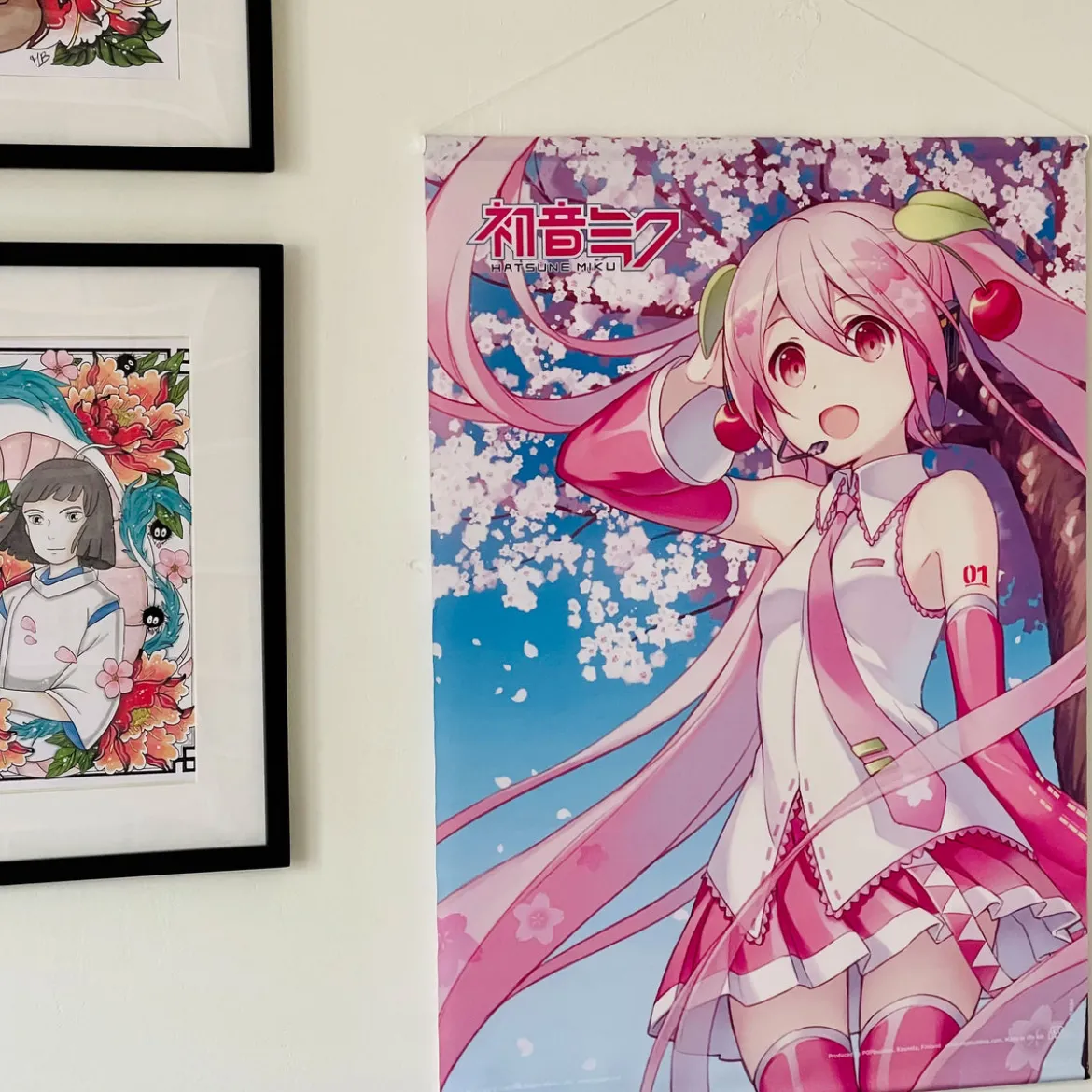 Hatsune Miku - Cherry Blossom Wall Scroll