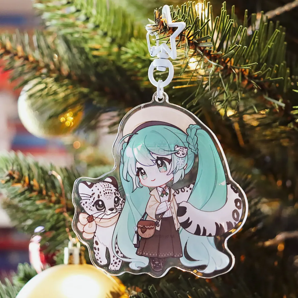 Hatsune Miku - Kawaii Winter Time Acryl Schlüsselanhänger
