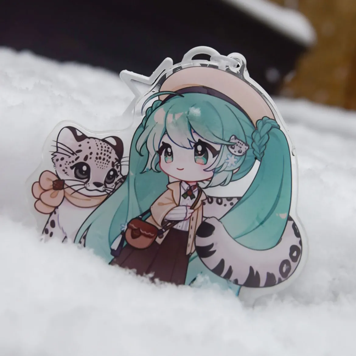 Hatsune Miku - Kawaii Winter Time Acryl Schlüsselanhänger
