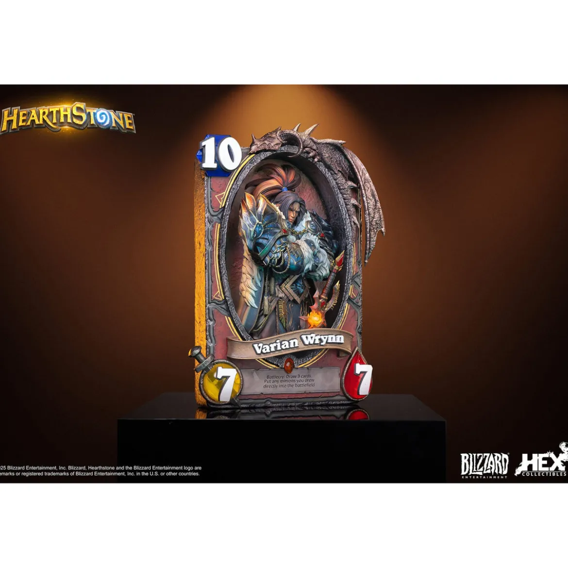 Hearthstone 3D Art Frame Statue Varian Wrynn 31 cm