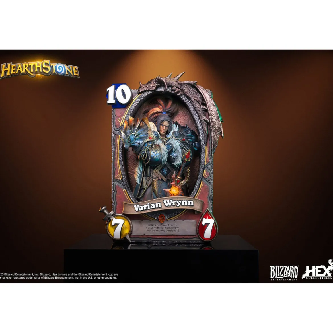 Hearthstone 3D Art Frame Statue Varian Wrynn 31 cm