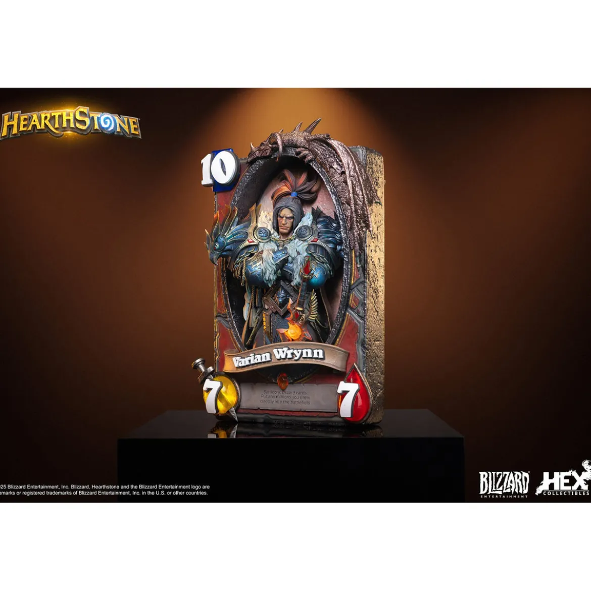 Hearthstone 3D Art Frame Statue Varian Wrynn 31 cm