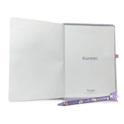 Hello Kitty and Friends - Kuromi Plüsch Notizbuch mit Kugelschreiber