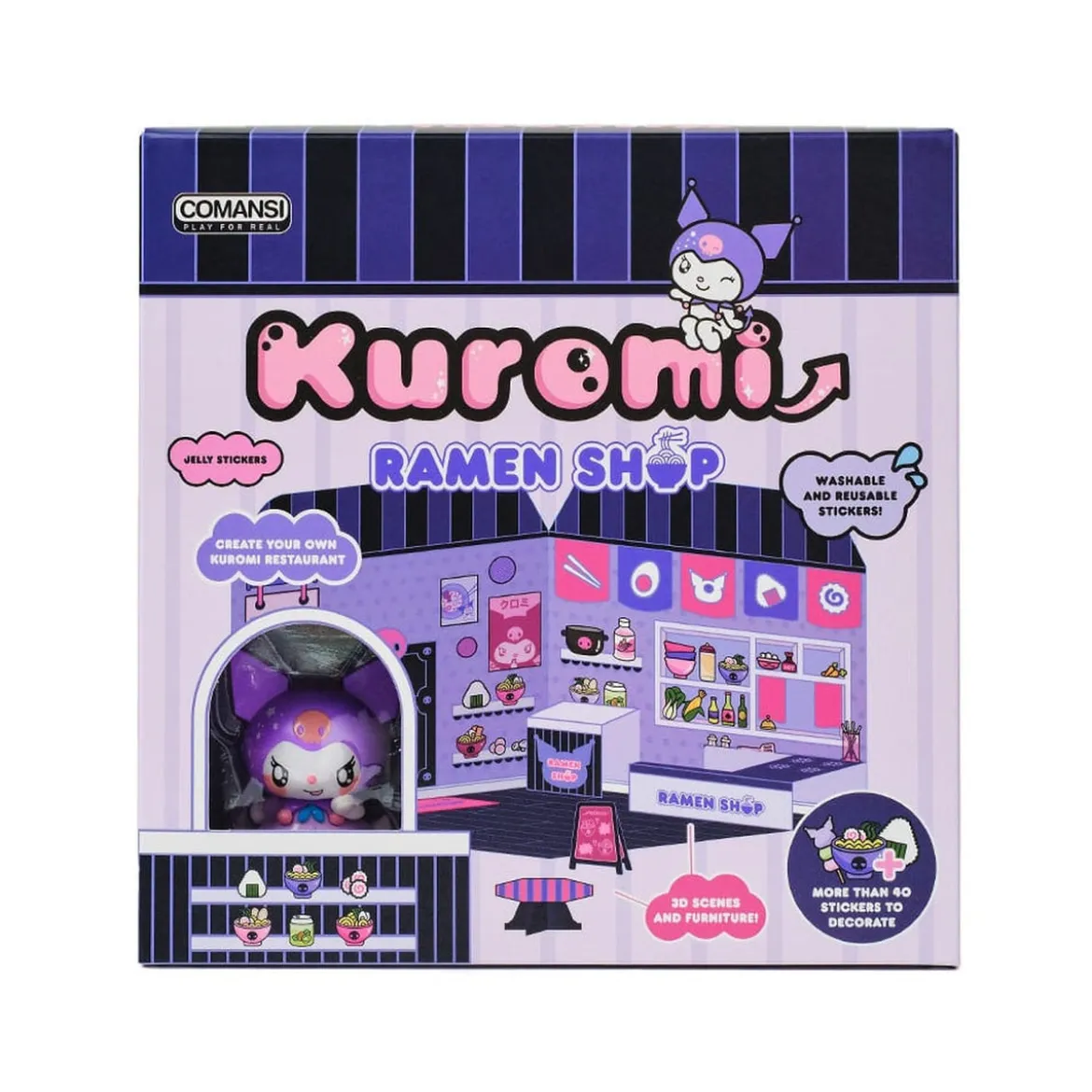 Hello Kitty and Friends Minifigur Sticker House Kuromi Ramen Shop